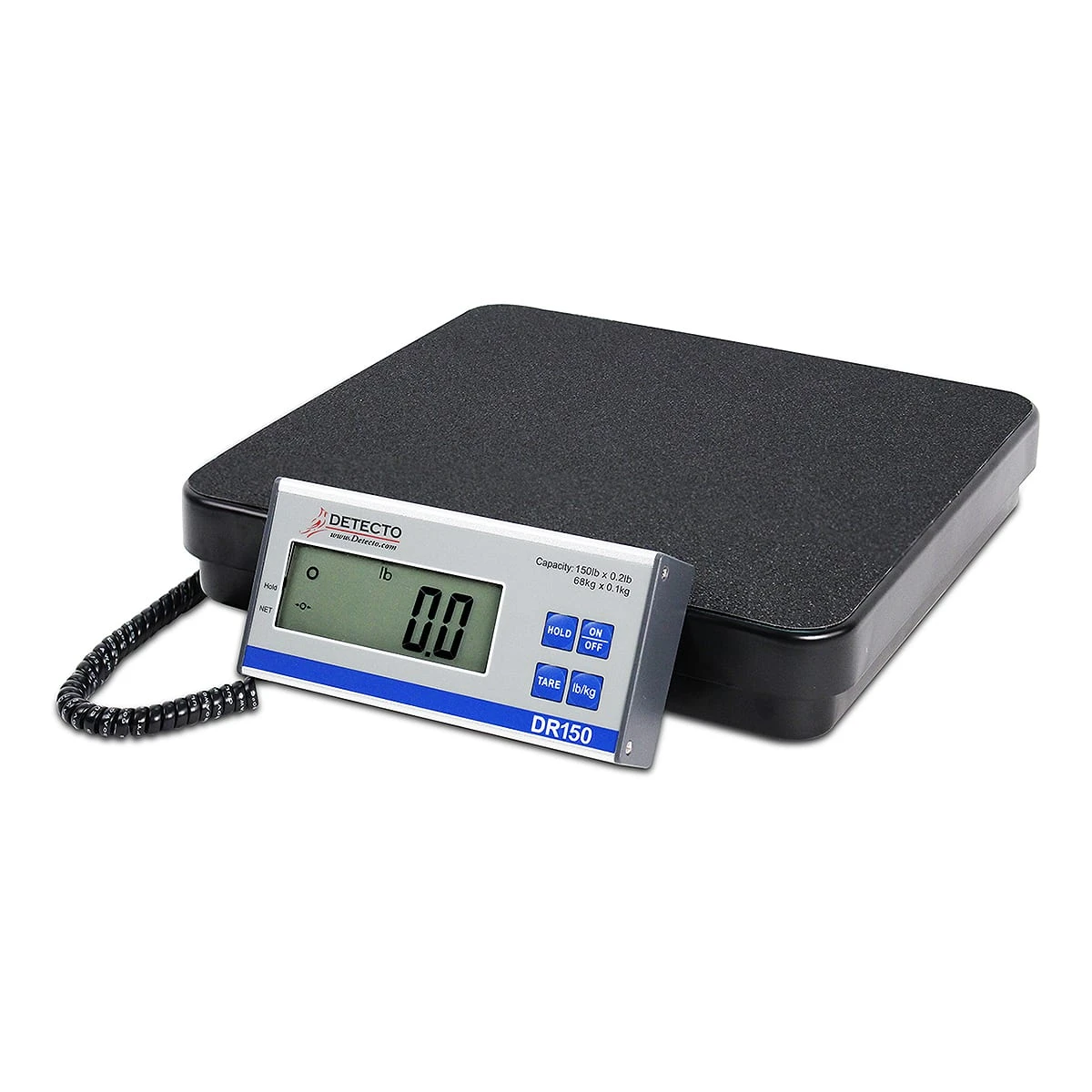 Detecto Scale DR150 150 Lb. 12" X 12" Electronic Receiving Scale 1 Detecto Scale DR150 150 Lb. 12" X 12" Electronic Receiving Scale