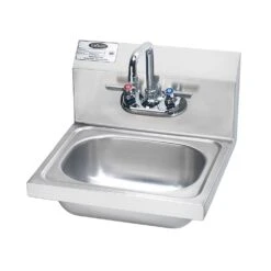 Krowne Metal HS-2L Wall-Mount 16"W Hand Sink With Faucet & Bracket