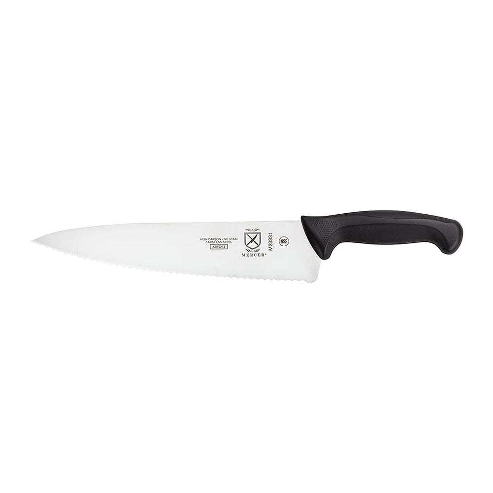 Mercer Culinary M23831 Millennia Wavy Edge 10" Chef's Knife 1 Mercer Culinary M23831 Millennia Wavy Edge 10" Chef's Knife
