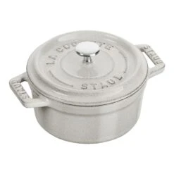 Staub 11010107 White Truffle .25 Quart Mini Cocotte
