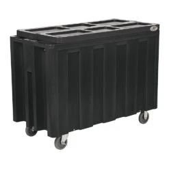 Iowa Rotocast 3501307 Black Arctic Mobile Beverage Cart