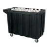 Iowa Rotocast 3551117 Black Mobile Beverage Cart