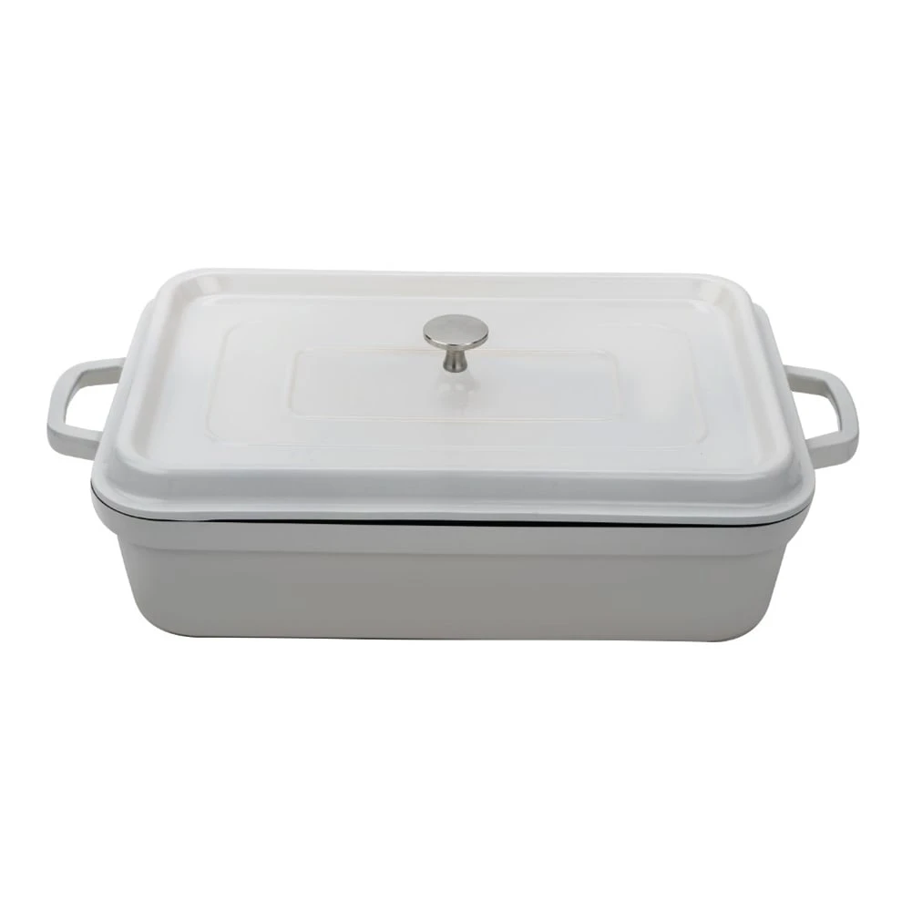 G.E.T. CA-017-AWH/BK/CC Heiss White Heiss 7.5 Quart Roaster 1 G.E.T. CA-017-AWH/BK/CC Heiss White Heiss 7.5 Quart Roaster