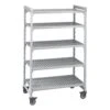 Cambro CPMU214875V5480 5 Tier 48 X 21 X 75 Mobile Shelving Unit