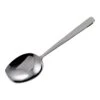 Winco SRS-8 Flat Edge S/S Solid 8.25" Serving Spoon - Dozen