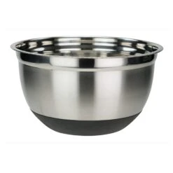 Winco MXRU-500 Mirror S/S 5 Quart Mixing Bowl With Silicone Base