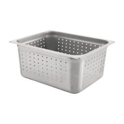 Browne Foodservice 21216 Perforated S/S 1/2 Size X 6"D Food Pan