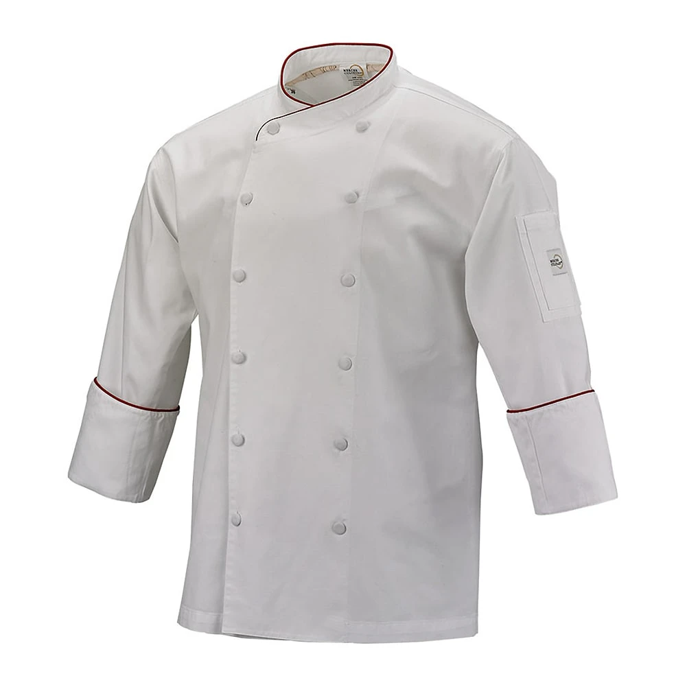 Mercer Culinary M62015WRL Red L Unisex Renaissance Chef Jacket 1 Mercer Culinary M62015WRL Red L Unisex Renaissance Chef Jacket