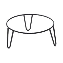 American Metalcraft RSRBH4 Loft Black Rubber 9 X 4"H Pizza Stand