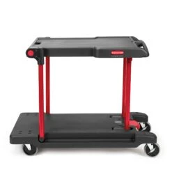 Rubbermaid FG430000BLA Black 45" Convertible Utility Cart