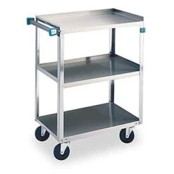 Lakeside® 422 S/S 500 Lb Capacity 3-Shelf Cart With Swivel Casters