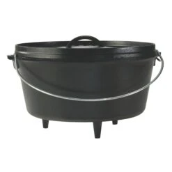 Lodge® L12DCO3 8 Quart Cast Iron Deep Camp Dutch Oven