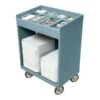 Cambro TC1418401 Slate Blue 14" X 18" Tray & Silverware Cart