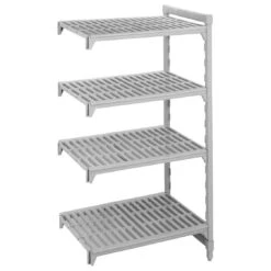 Cambro CPA243672V4480 Camshelving Gray 24" X 36" Add-On 4 Shelf Unit