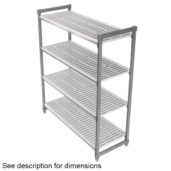 Cambro CPU243684V5PKG Camshelving 24" X 36" X 84" 5-Shelf Vented Kit 1 Cambro CPU243684V5PKG Camshelving 24" X 36" X 84" 5-Shelf Vented Kit