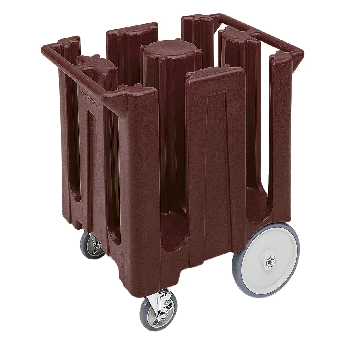 Cambro DC825131 Dark Brown Poker Chip Style Dish Caddy With 4 Columns 1 Cambro DC825131 Dark Brown Poker Chip Style Dish Caddy With 4 Columns