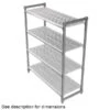 Cambro CPU243664V4480 Camshelving 24" X 36" X 64" 5-Shelf Vented Kit