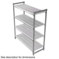 Cambro CPU243664V4480 Camshelving 24" X 36" X 64" 5-Shelf Vented Kit